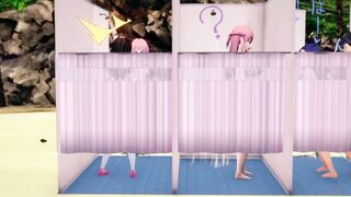 Paid shower room To Love Ru NTR - MMD