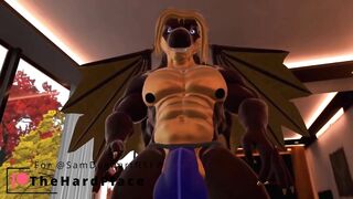 Quality time with a hung muscular dragon POV