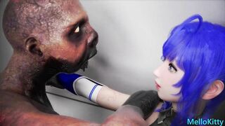 Hot Asian Elf Faced Racing Model Experience First Time Monster Cock - part 01