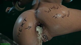 Busty Brunette Tied Up Lesbian Fuck - Horny Girl's Extremely Sexy Moaning BDSM Bondage