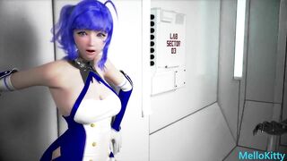 Elf Faced Asian Racing Model Fucks Monster Cock - First Tied Up BDSM Gangbang