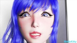 Elf Faced Asian Racing Model Fucks Monster Cock - First Tied Up BDSM Gangbang