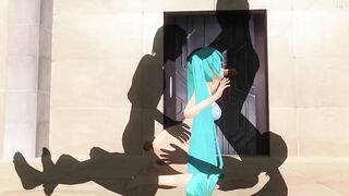 3D HENTAI Miku triple penetration