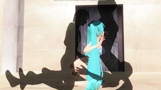 3D HENTAI Miku triple penetration