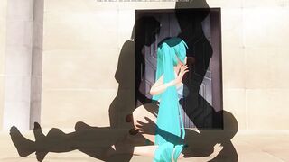 3D HENTAI Miku triple penetration