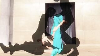 3D HENTAI Miku triple penetration