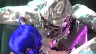 Dildo Monster Cock Fucks Elf Faced Asian Racing Girl's Tight Pussy - Legs Spreading Wide