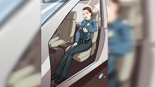 Sex in the patrol car hentai game