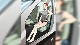 Sex in the patrol car hentai game