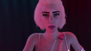 Elf Faced Blonde Futa Girls' First Monster Cock Experience - Tied up BDSM