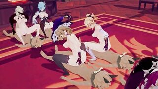 Full role orgy - Sick Like That - Genshin Impact