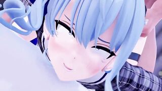 SuiSex - Hololive Hoshimachi Suisei Vtuber Porno - MMD