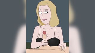 Rick and Morty - A Way Back Home - Sex Scene Only - Part 47 Beth Handjob By LoveSkySanX