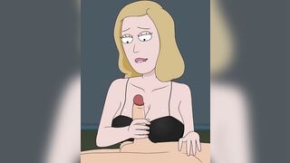 Rick and Morty - A Way Back Home - Sex Scene Only - Part 47 Beth Handjob By LoveSkySanX