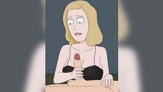 Rick and Morty - A Way Back Home - Sex Scene Only - Part 47 Beth Handjob By LoveSkySanX
