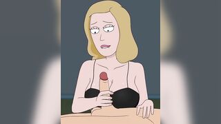 Rick and Morty - A Way Back Home - Sex Scene Only - Part 47 Beth Handjob By LoveSkySanX