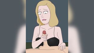 Rick and Morty - A Way Back Home - Sex Scene Only - Part 47 Beth Handjob By LoveSkySanX