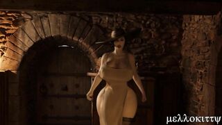 Lady Dimitrescu Invites World's Biggest Monster Cock to Her Castle