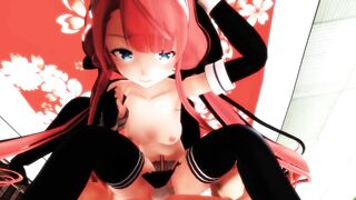 【SEX-MMD】Kawakaze - Creampie【No sound】【R-18】