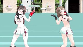 【MMD】Chokai Maya Viva Happy【R-18】