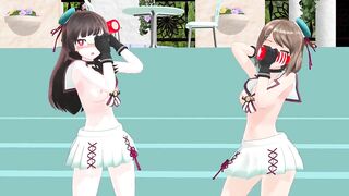 【MMD】Chokai Maya Viva Happy【R-18】