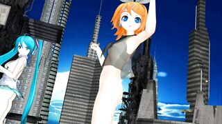 【MMD】Chokomaji ☆ Long [HC type Miku Mu-bu type Rin]【R-18】