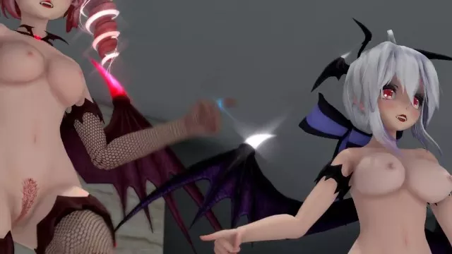 【MMD】Succubus Haku & Tet [Number Nine]【60fps】【R-18】
