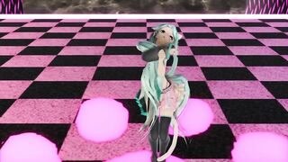 【MMD】Miku - PiNK CAT【R-18】