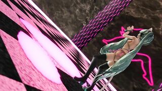 【MMD】Miku - PiNK CAT【R-18】