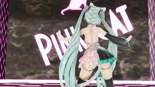 【MMD】Miku - PiNK CAT【R-18】