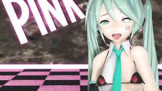 【MMD】Miku - PiNK CAT【R-18】