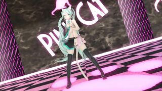 【MMD】Miku - PiNK CAT【R-18】