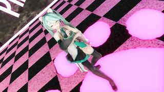 【MMD】Miku - PiNK CAT【R-18】