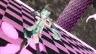 【MMD】Miku - PiNK CAT【R-18】