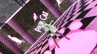 【MMD】Miku - PiNK CAT【R-18】
