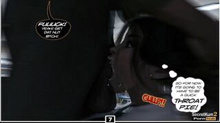 Educating Ella - 18yo Size Queen Collage Girl Caught Riding Huge dildo at School - 3D Cartoon Comic