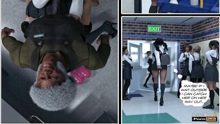 Educating Ella - 18yo Size Queen Collage Girl Caught Riding Huge dildo at School - 3D Cartoon Comic