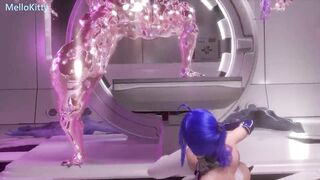 Busty Asian Racing Model's Tied Up DP BDSM - Extreme Monster Cock Fuck