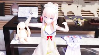 0446 -【R-18 MMD】 Genshin Impact 原神 Sangonomiya Kokomi 珊瑚宫心海 还是你的笑容最可爱