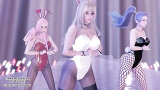 [MMD] Tara - Bunny Style Ahri Kaisa Seraphine Sexy Kpop Dance League of Legends KDA 4K 60FPS
