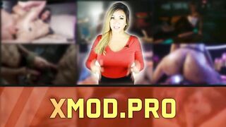 Cyberpunk 2077 Sex - Meredith Stout sucks two Dicks, GamePlay XMod's
