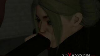Cuffed slutty girl in restraints gets fucked rough by BBC