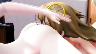 【SEX-MMD】(Yuri) Piststar joins Cirno to read some manga【R-18】