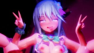 0449 -【R-18 MMD】Konosuba - not so useless goddess and the beach このすばアクアと海で