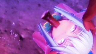 0449 -【R-18 MMD】Konosuba - not so useless goddess and the beach このすばアクアと海で