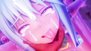 0449 -【R-18 MMD】Konosuba - not so useless goddess and the beach このすばアクアと海で