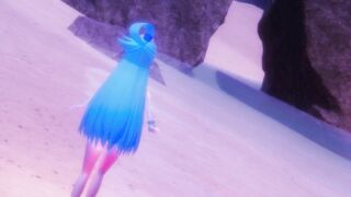 0449 -【R-18 MMD】Konosuba - not so useless goddess and the beach このすばアクアと海で