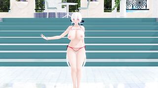 mmd r18 Haku's healthy Lamb 3d hentai nsfw ntr