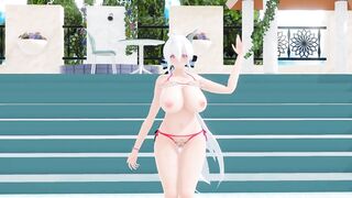 mmd r18 Haku's healthy Lamb 3d hentai nsfw ntr