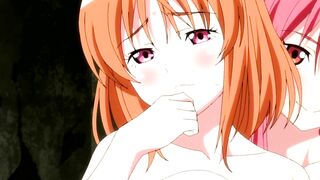 Two Girls Alone in Bathroom Fingering and Massaging Each Other Yuri Hentai